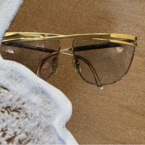 Adrienne Vittadini Gold Framed Sunglasses 🔴